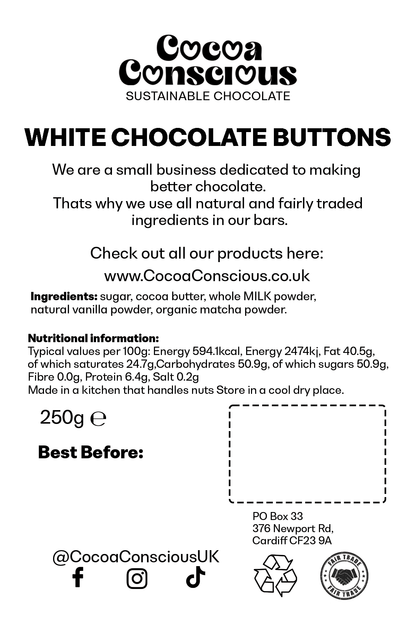 White Chocolate buttons 250g